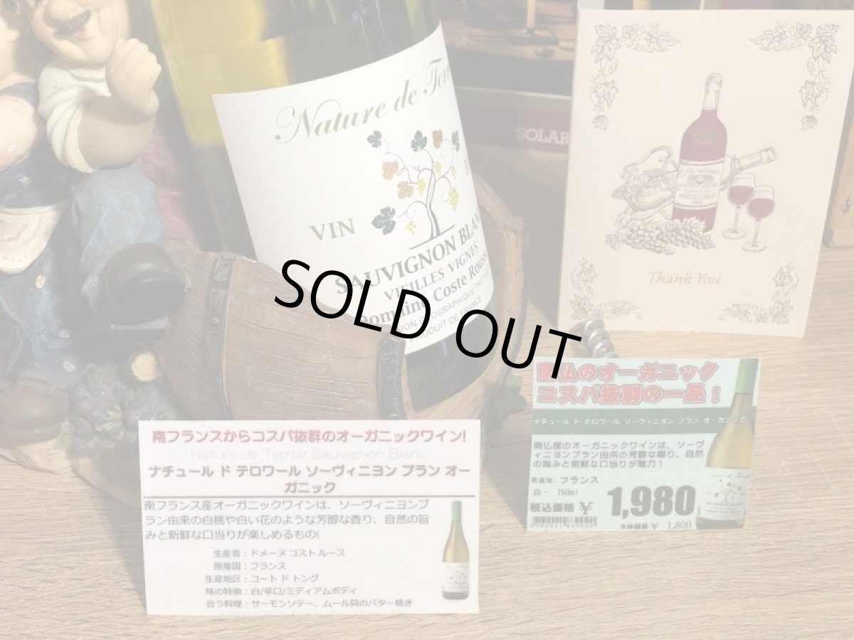 画像2: ナチュール ド テロワール ソーヴィニヨン ブラン オーガニック2020 (2)