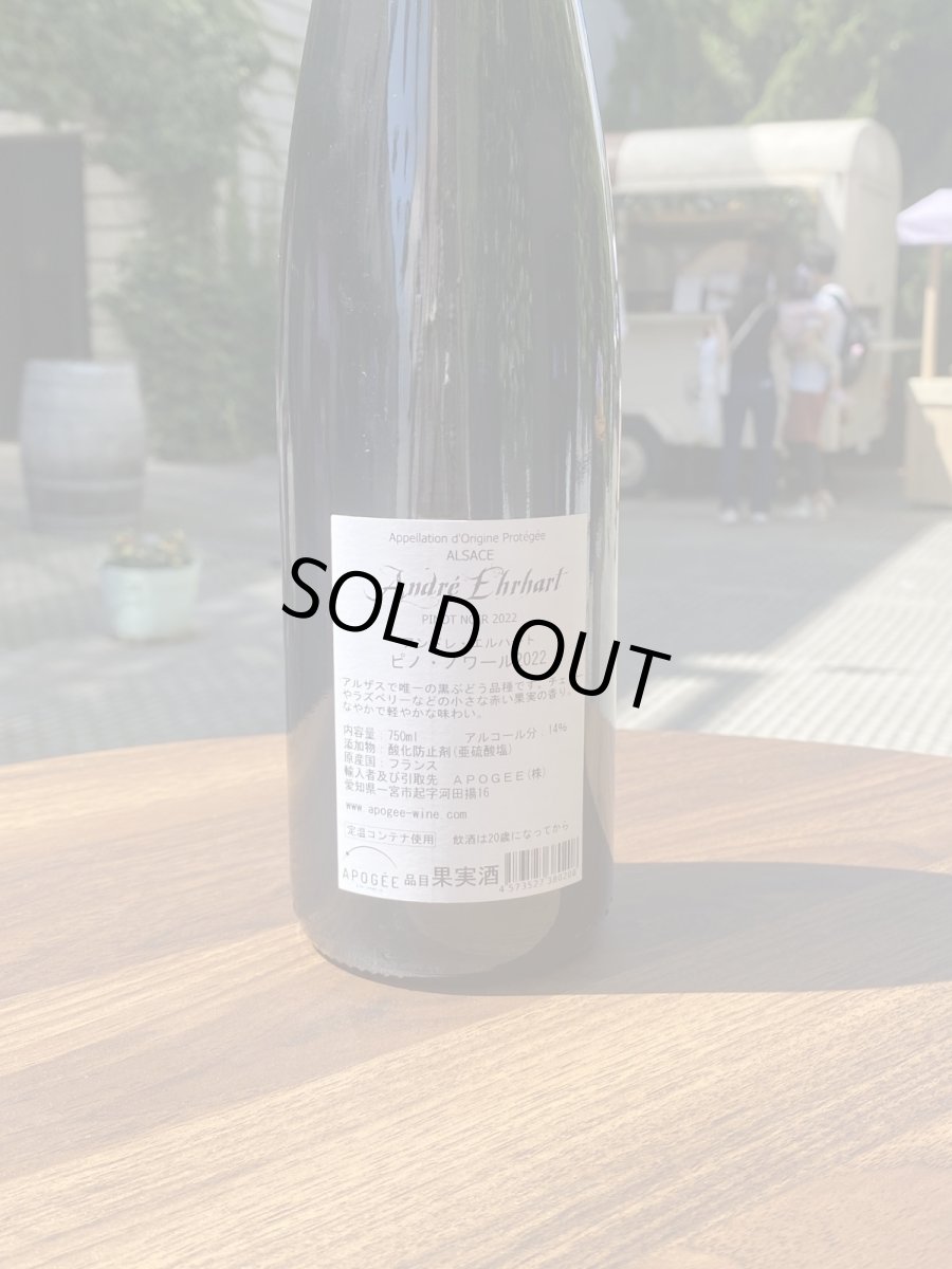 画像3: アルザス　ピノ・ノワール アンドレ・エルハート　赤　2022 (3)