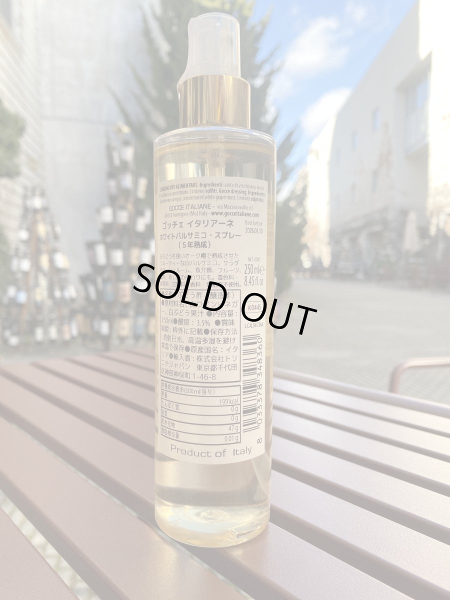 画像2: ゴッチェ イタリアーネ ホワイトバルサミコ・スプレー(5年熟成) (2)